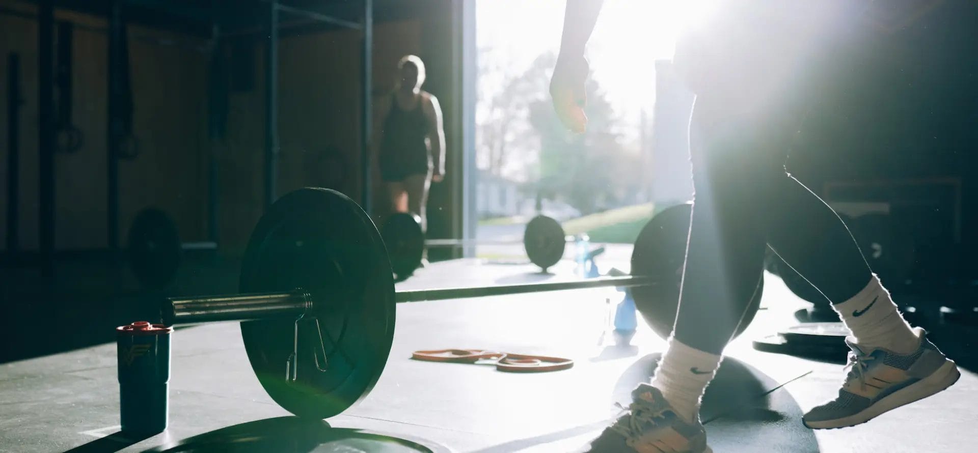 Members working out in gym